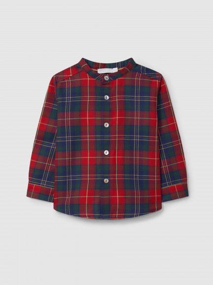 Camisa cuello mao de cuadros