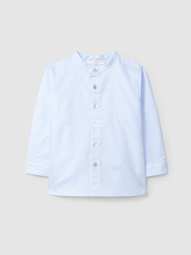 Camisa cuello mao
