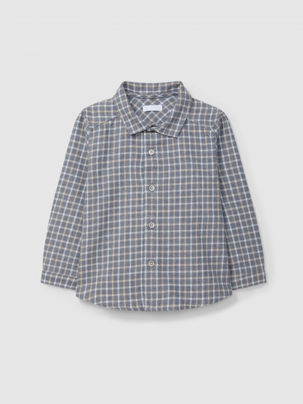 Organic cotton check shirt