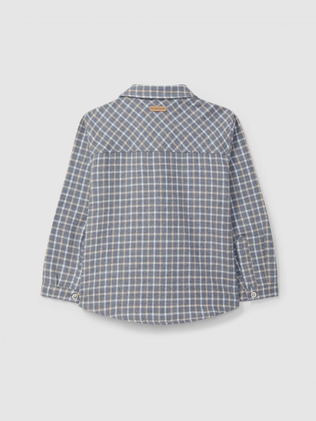 Organic cotton check shirt