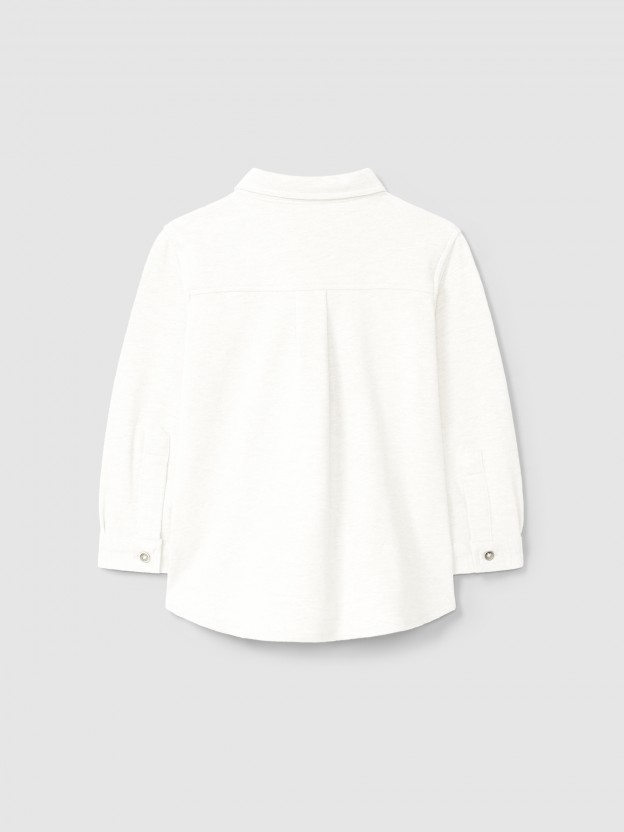 Chemise piqu avec poche