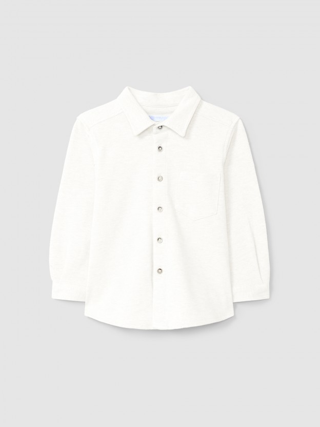 Chemise piqu avec poche