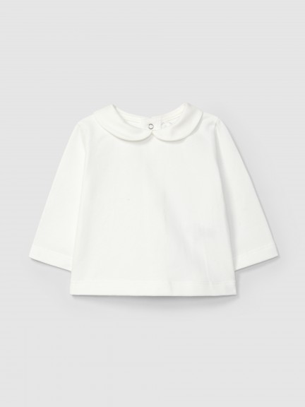 Longsleeve  col claudine