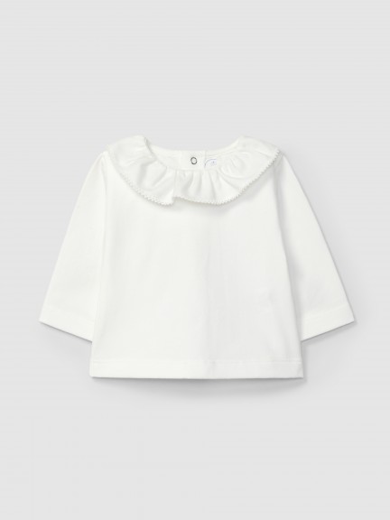 Longsleeve  col  volant