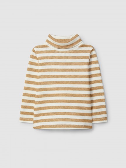 Pull col roul  rayures