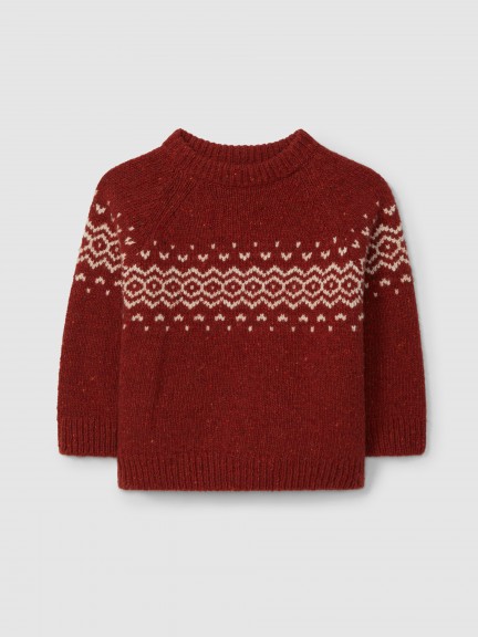Pull tricot avec jacquard