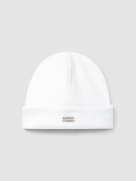 Gorro liso de algodn.