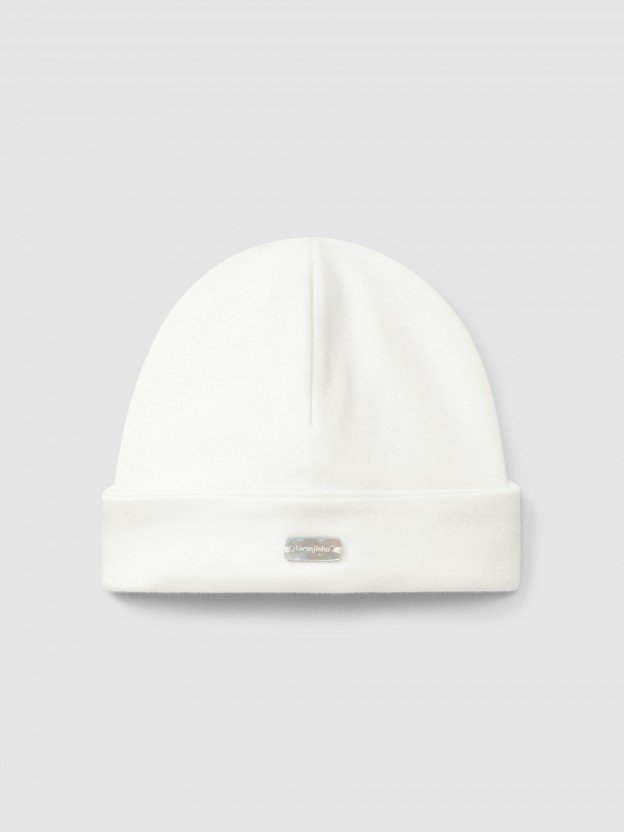 Gorro liso em algodo