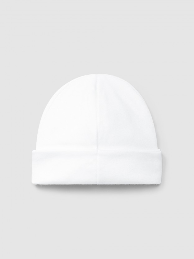 Plain cotton beanie
