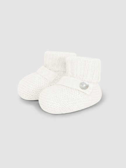 Knitted booties
