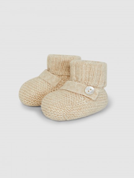 Knitted booties