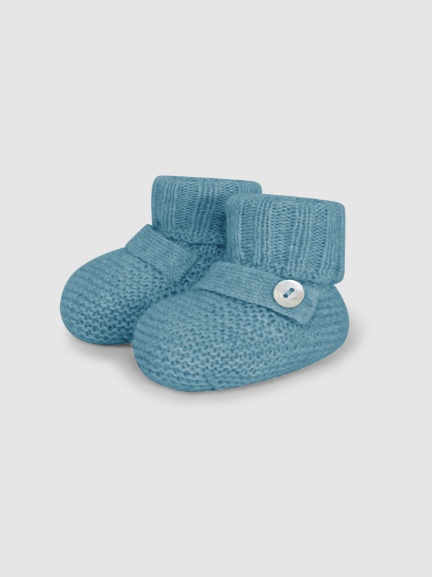 Knitted booties