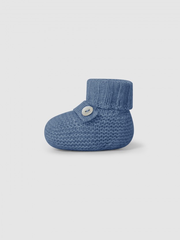 Knitted booties