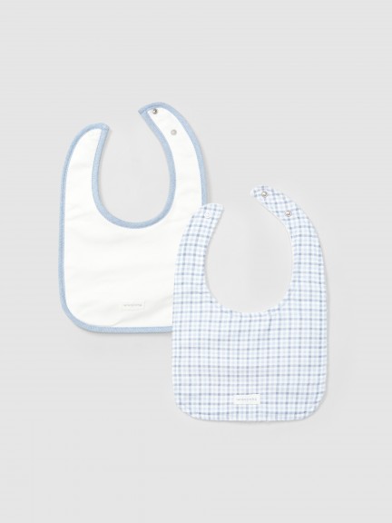 Pack of two printed bibs