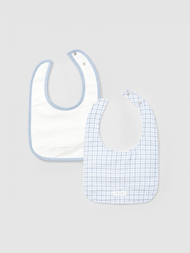 Pack duas babetes estampadas
