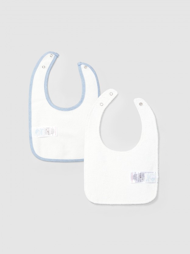 Pack duas babetes estampadas