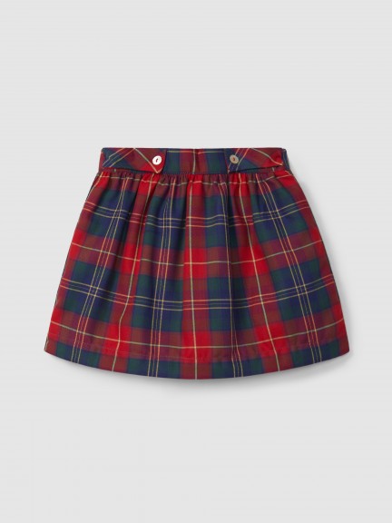 Falda pull-up de cuadros