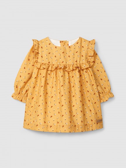 Dress with delicate floral print