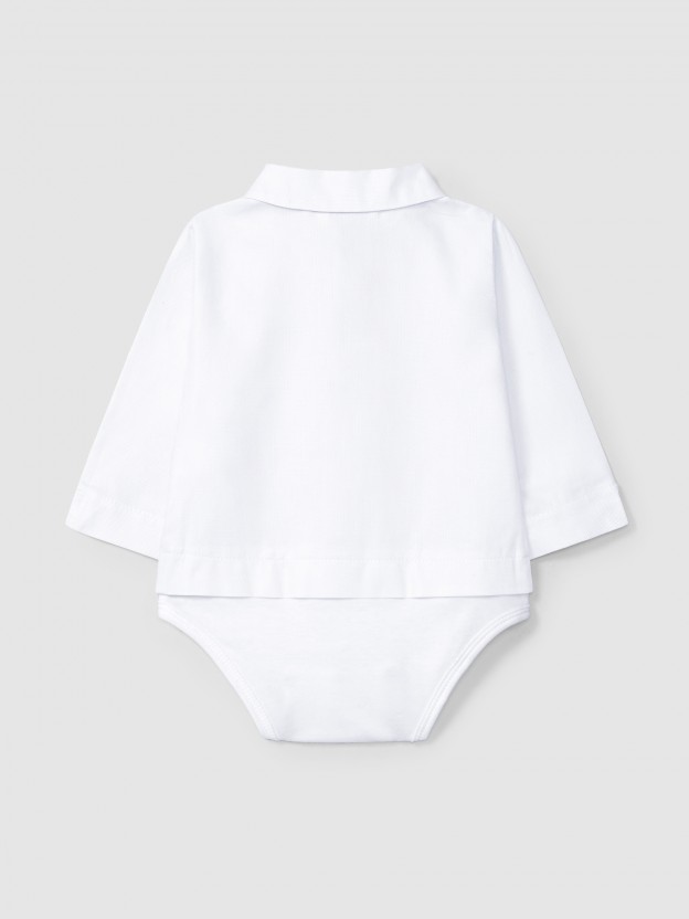 Bodyshirt pointy colllar