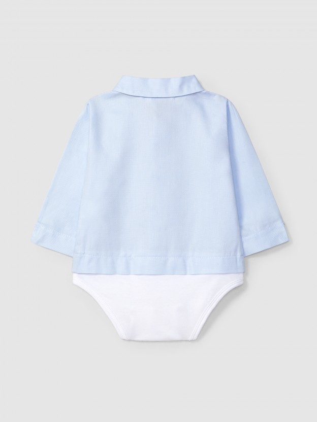 Bodyshirt pointy colllar