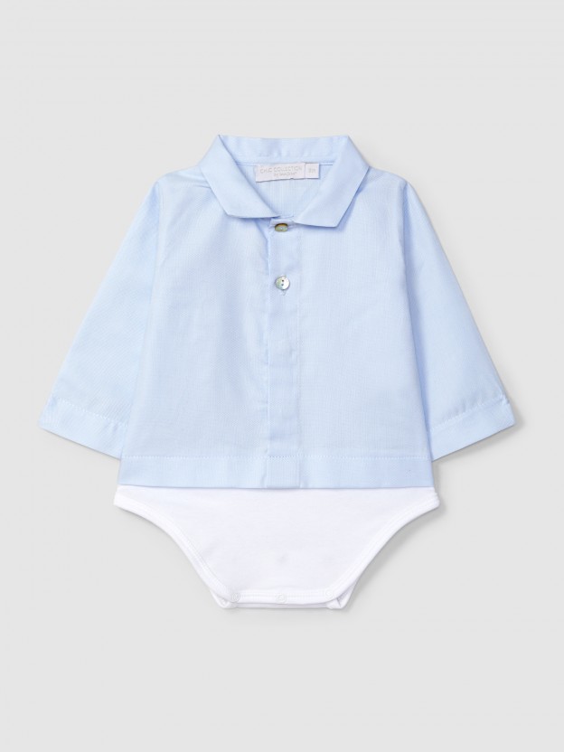 Bodyshirt pointy colllar