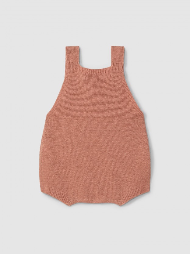 Knitted shortie with straps