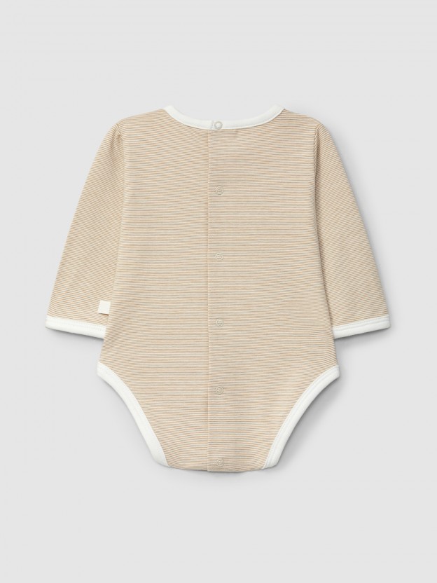 Body  col mao en coton biologique