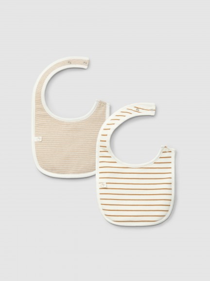 Two-pack printed bibs