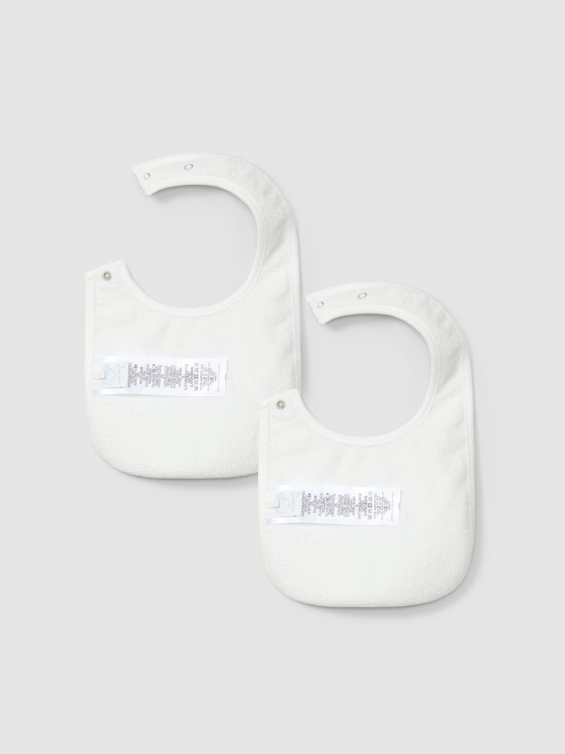 Two-pack printed bibs