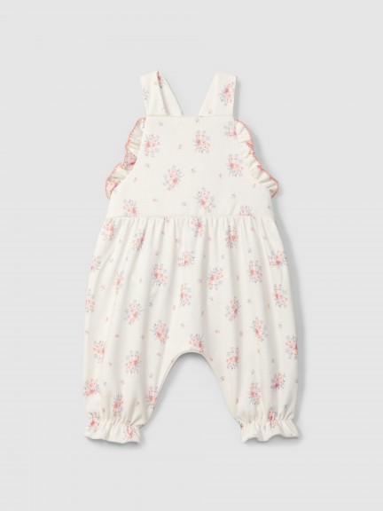 Peto estampado floral con detalle de volante