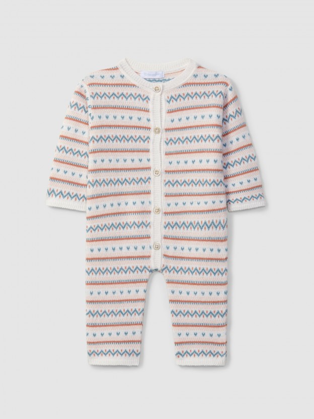 Jacquard knit Jumpsuit