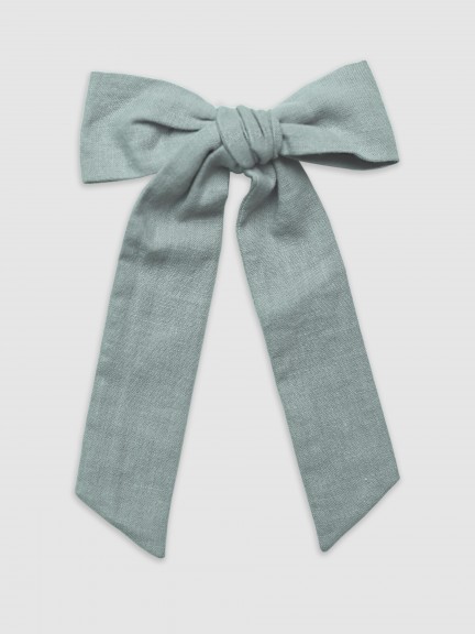 Fabric bow with large ends