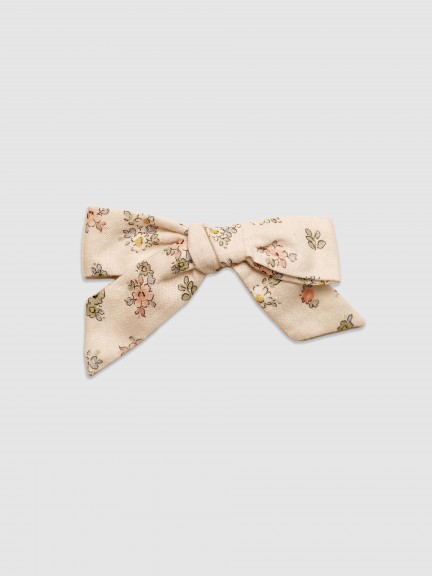 Small printed bow clip