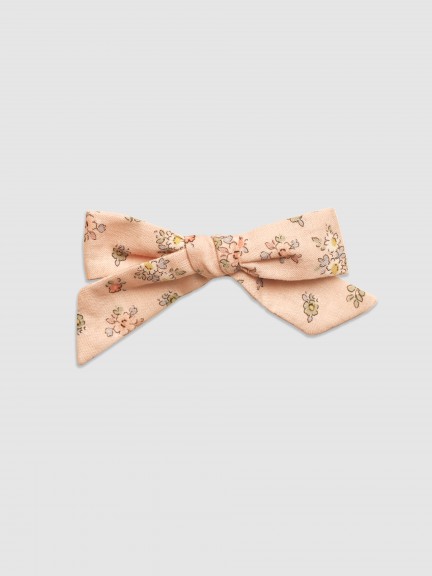 Small printed bow clip