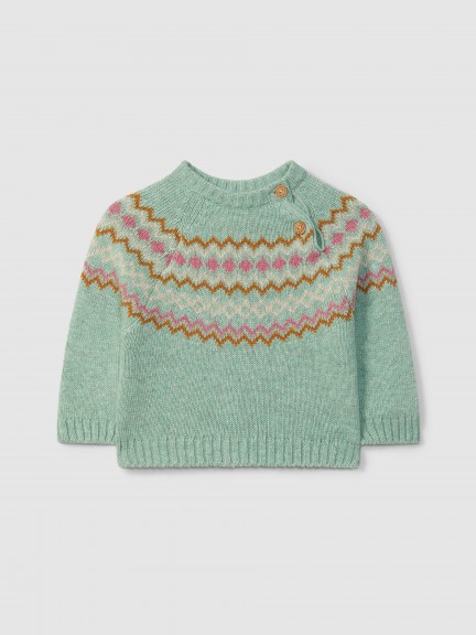 Pull tricot avec jacquard