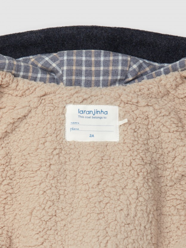 Manteau  capuche et poches