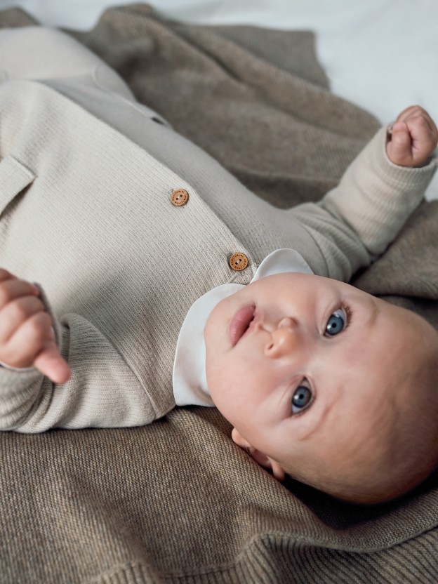 Long-sleeve peter-pan collar bodysuit