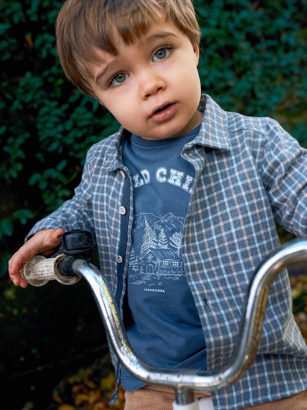 Organic cotton check shirt