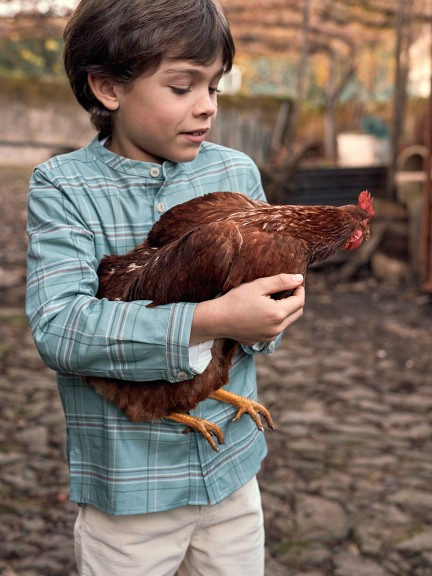 Chemise  carreaux avec poche
