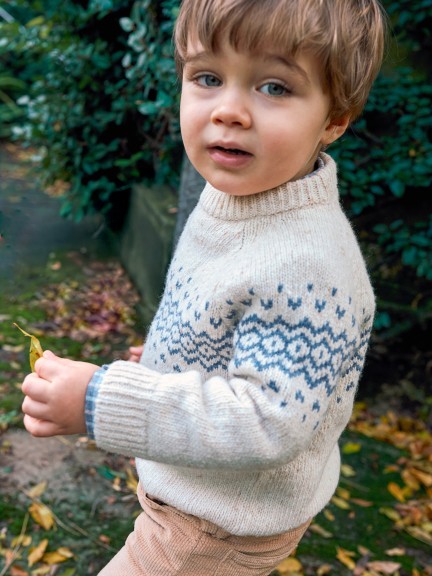 Pull tricot avec jacquard