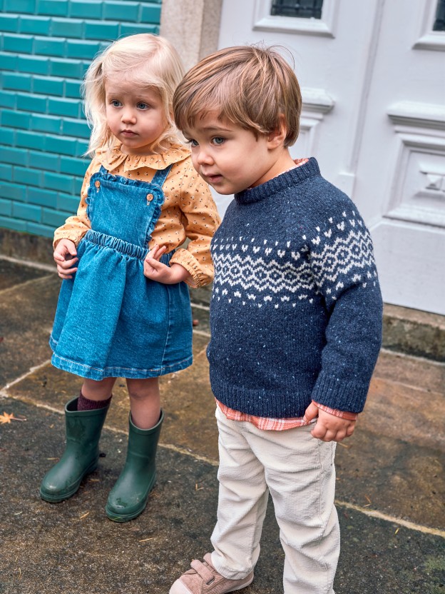 Pull tricot avec jacquard