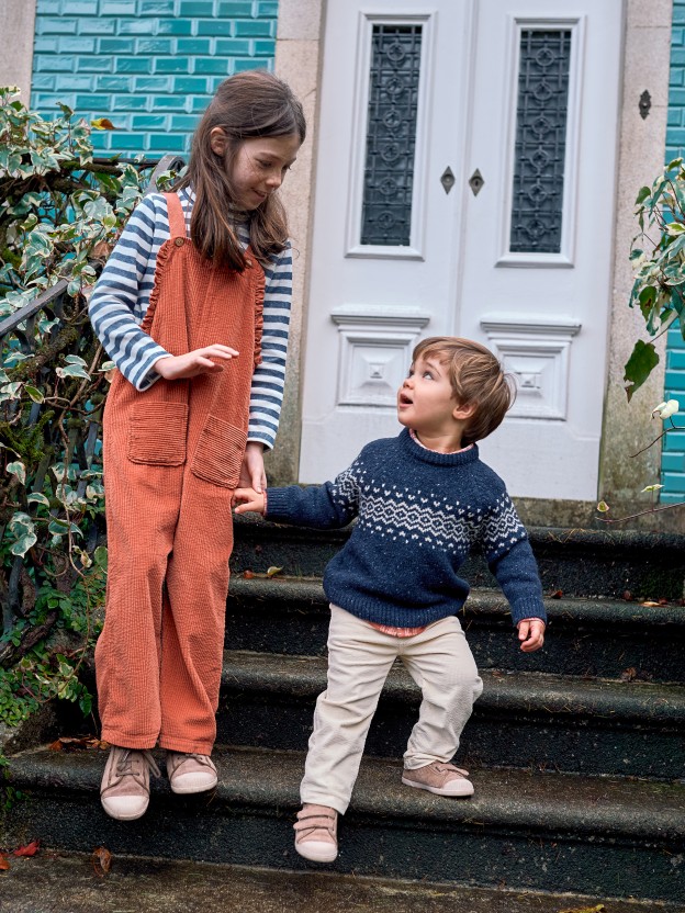 Pull tricot avec jacquard