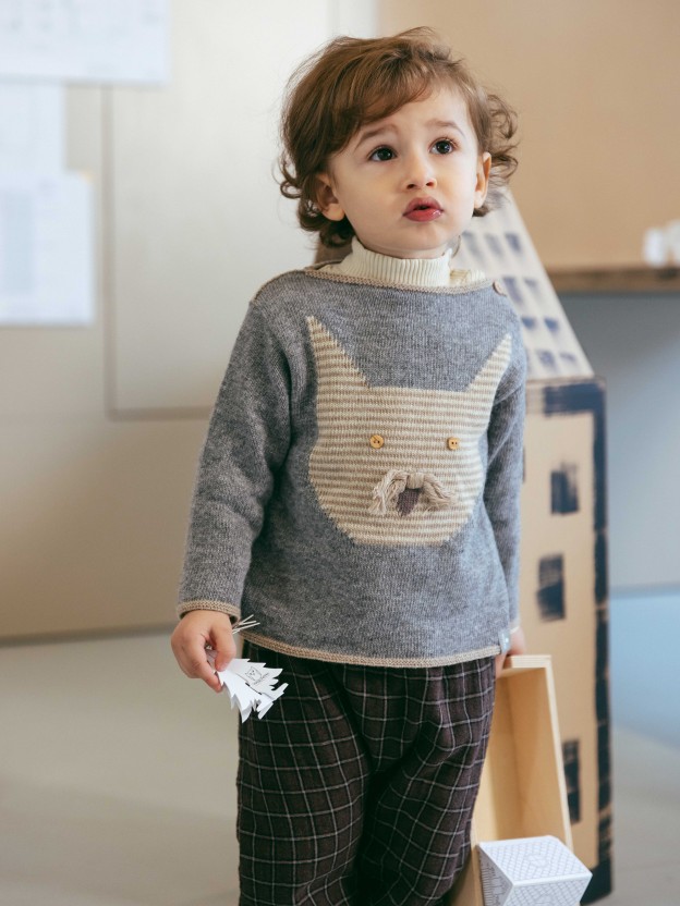 Pantalon pull-up  carreaux